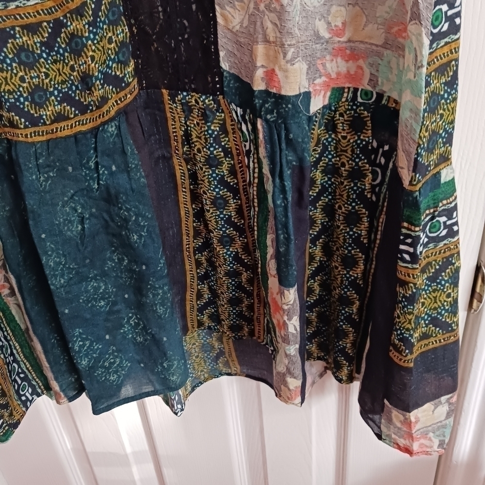 Maeve Multicolored Patchwork Shift - image 4